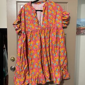 Vibrant Floral Dress